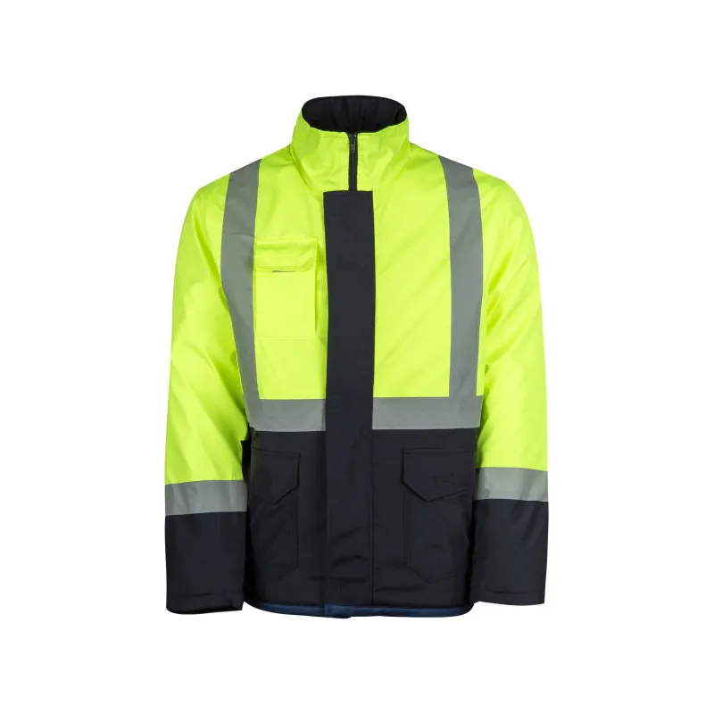 Bondit Kapüşonlu Parka – Sarı/Lacivert